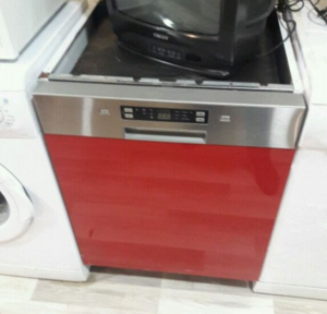Kırmızı Arçelik Bulaşık Makinesi Arçelik sağlam ucuz spot makine