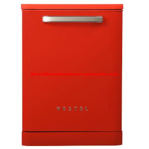 2.El Vestel BM 5001 Retro Kırmızı Bulaşık Makinesi 13 Kişilik 5 programlı