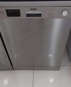 TEMİZ KULLANILMIŞ SIFIR AYARINDA GRİ RENK 2.EL VESTEL BULAŞIK MAKİNESİ